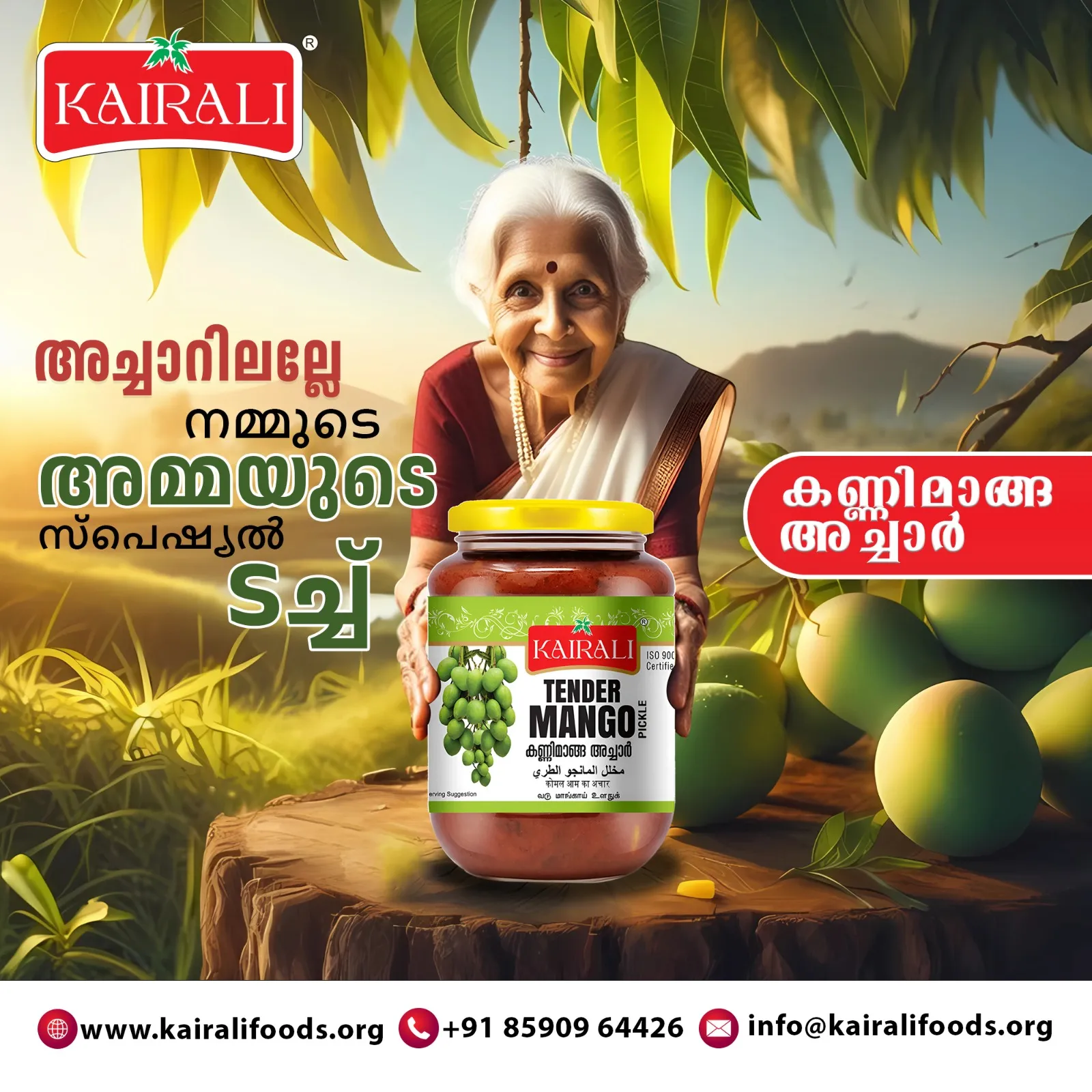 Kairaali Mango Pickle – Ad Touch creative work
